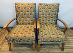 Pair of 1940s English Reupholstered Utility Armchair