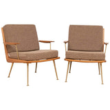 Pair of 1950s Boomerang Armchairs by Hans Mitzlaff for Soloform Germany