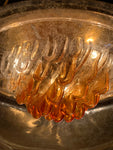 Pair of 1960s Mazzega Murano Glass Hanging Lights