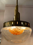 Pair of 1960s Mazzega Murano Glass Hanging Lights