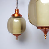 Pair of 1960s 'Lumiere' Pendant' Hanging Lights