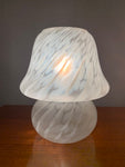 Pair of Peill & Putzler Mottled Mushroom Glass Table Lamps