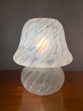 Pair of Peill & Putzler Mottled Mushroom Glass Table Lamps