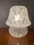 Pair of Peill & Putzler Mottled Mushroom Glass Table Lamps