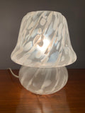 Pair of Peill & Putzler Mottled Mushroom Glass Table Lamps