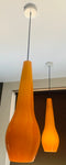 Pair of 1970s Orange Peill & Putzler Pendant Lights