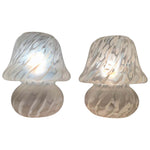 Pair of Peill & Putzler Mottled Mushroom Glass Table Lamps