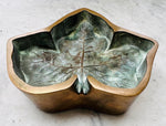 1940s French Art Deco Bronze Leaf Ashtray