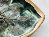 1940s French Art Deco Bronze Leaf Ashtray