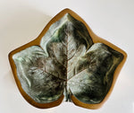 1940s French Art Deco Bronze Leaf Ashtray