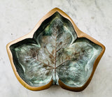 1940s French Art Deco Bronze Leaf Ashtray