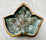 1940s French Art Deco Bronze Leaf Ashtray