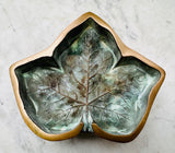 1940s French Art Deco Bronze Leaf Ashtray