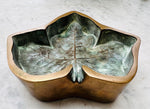 1940s French Art Deco Bronze Leaf Ashtray