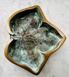1940s French Art Deco Bronze Leaf Ashtray