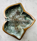 1940s French Art Deco Bronze Leaf Ashtray