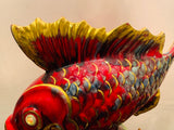 1960S French Vallauris Ceramic Fish Table Lamp