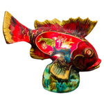 1960S French Vallauris Ceramic Fish Table Lamp