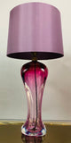 1950s Belgium Purple Hourglass Table Lamp