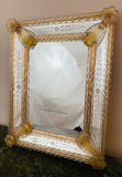 1950s Velti VM Murano Glass Table or Wall Mirror