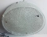 1960s Kaiser Leuchten Textured Circular Glass Flush Mount