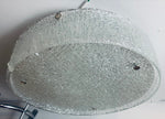 1960s Kaiser Leuchten Textured Circular Glass Flush Mount