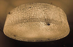 1960s Kaiser Leuchten Textured Circular Glass Flush Mount