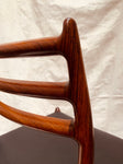 1960s Niels O. Møller Model 78 Rosewood Dining Chair