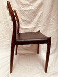 1960s Niels O. Møller Model 78 Rosewood Dining Chair