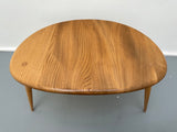 1960s Ercol Elm Pebble Set of 3 Nesting Tables