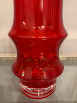 1960s Finnish Riihimaki Red Vase by Tamara Aladin