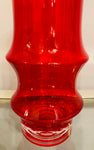 1960s Finnish Riihimaki Red Vase by Tamara Aladin
