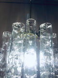 1960s German Doria Leuchten Tubular Hanging Light