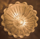 1960s Glashütte Limburg Flower Flush Mount