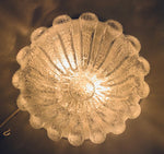 1960s Glashütte Limburg Flower Flush Mount