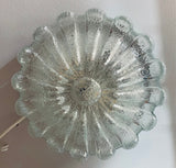 1960s Glashütte Limburg Flower Flush Mount