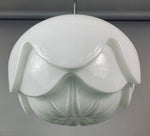 1960s Putzler "Artichoke" White Glass Hanging Light