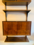 1960s Danish Rosewood Veneer Wall Unit by Poul Cadovius