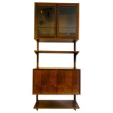 1960s Danish Rosewood Veneer Wall Unit by Poul Cadovius