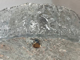 1960s Small Kaiser Leuchten Textured Glass Flush Mount
