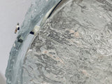 1960s Small Kaiser Leuchten Textured Glass Flush Mount