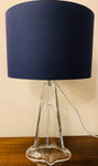 1960s Belgium Clear Glass Table Lamp