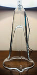 1960s Belgium Clear Glass Table Lamp