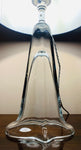 1960s Belgium Clear Glass Table Lamp