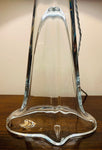 1960s Belgium Clear Glass Table Lamp