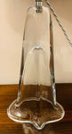 1960s Belgium Clear Glass Table Lamp