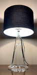 1960s Belgium Clear Glass Table Lamp