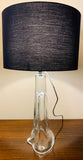 1960s Belgium Clear Glass Table Lamp