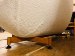 1960s Greaves and Thomas Egg Sofa in White Boucle Fabric