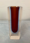 1960s Italian Murano Sommerso Glass Vase